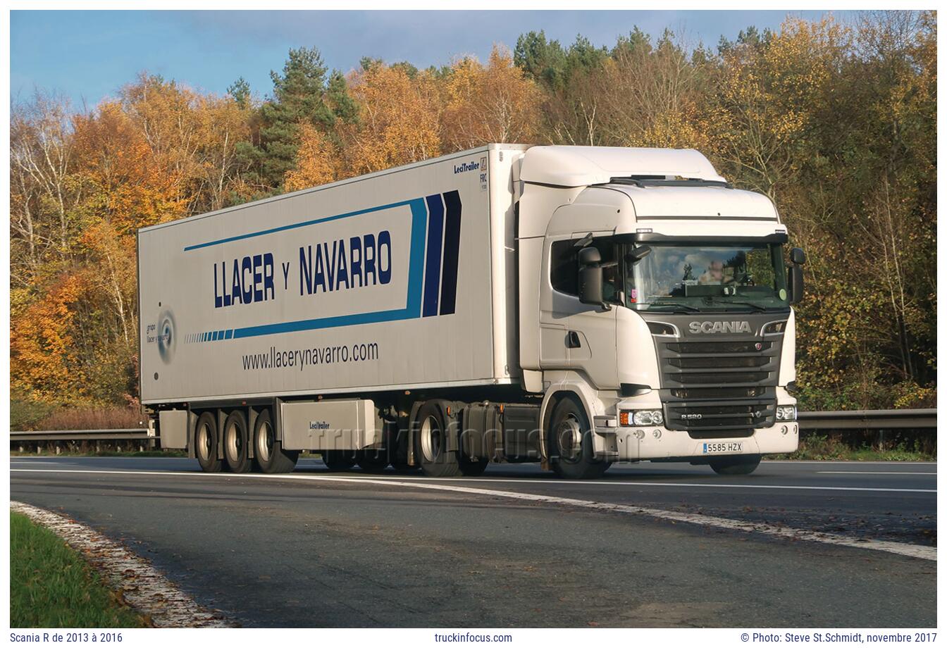 Scania R de 2013 à 2016 Photo novembre 2017