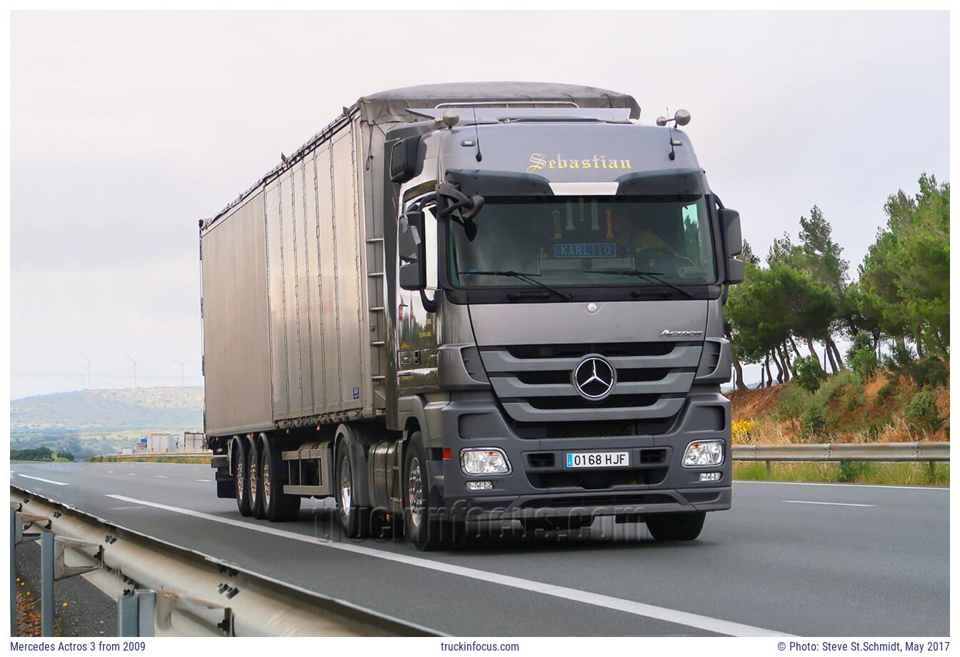 Mercedes Actros 3 from 2009 Photo May 2017