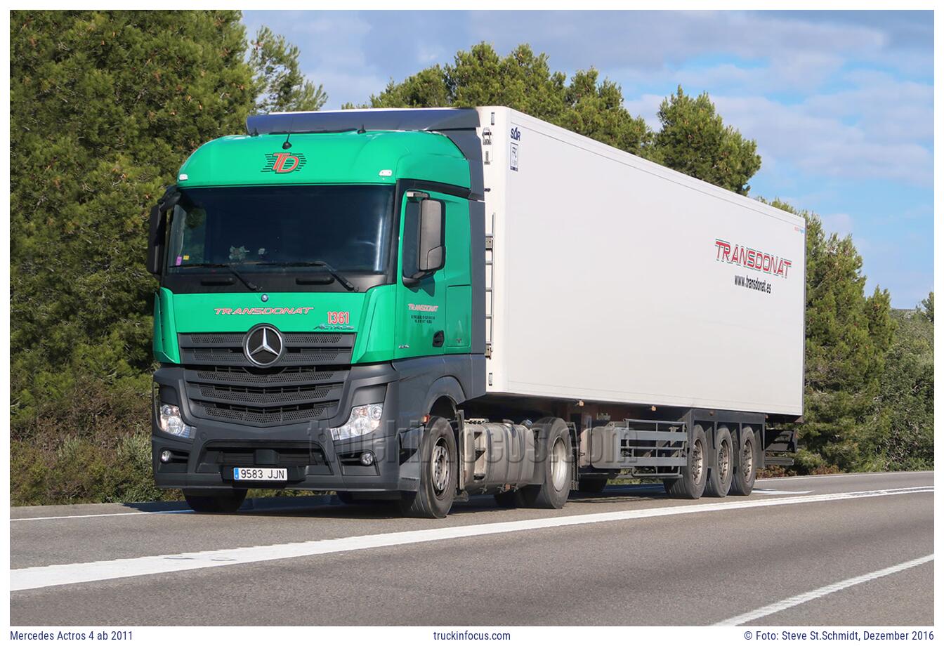 Mercedes Actros 4 ab 2011 Foto Dezember 2016