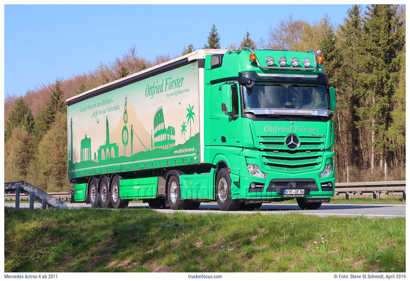 Mercedes Actros 4 ab 2011 Foto April 2019