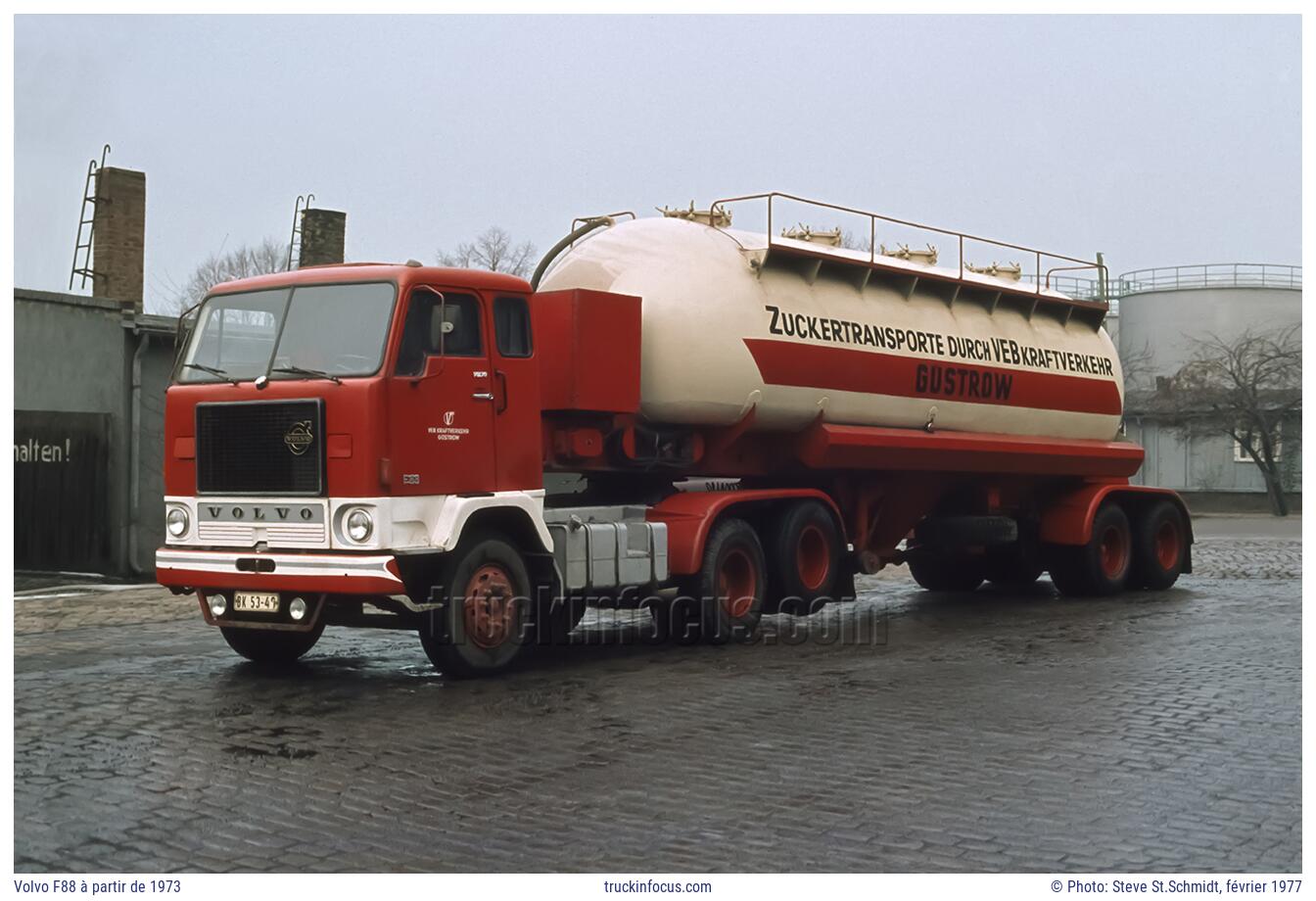 Volvo F88 à partir de 1973 Photo février 1977