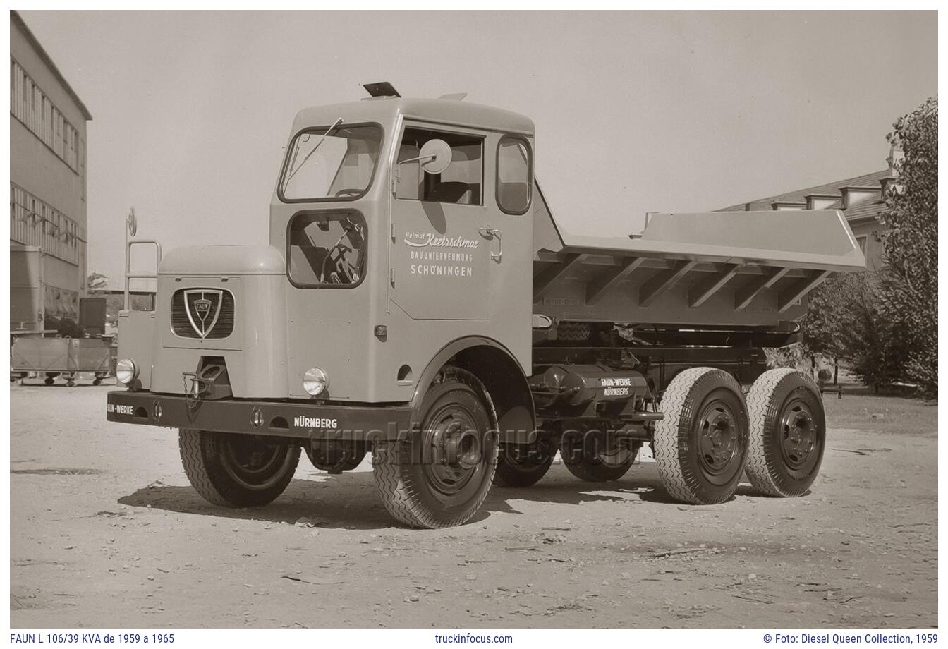 FAUN L 106/39 KVA de 1959 a 1965 Foto 1959