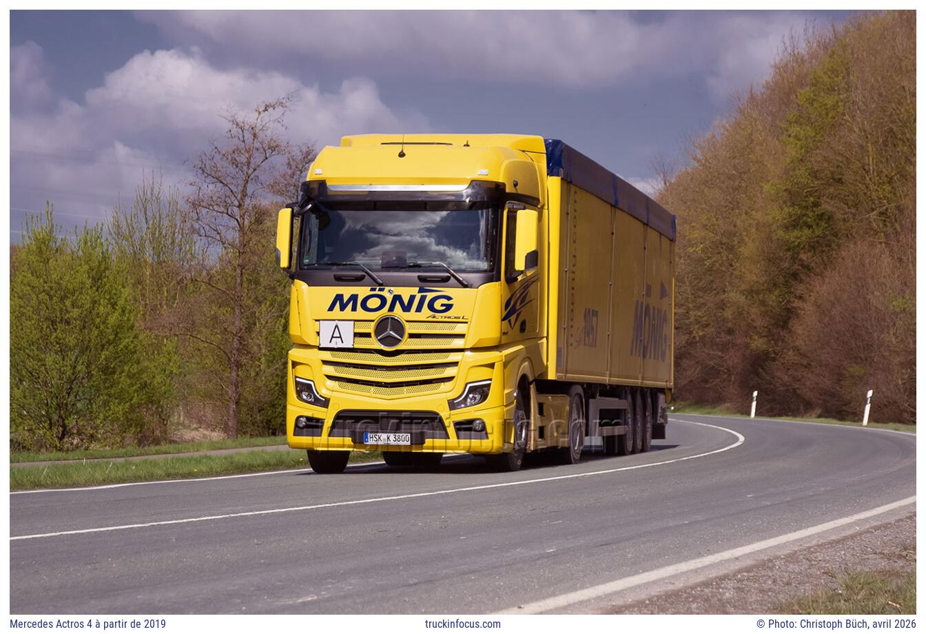 Mercedes Actros 4 à partir de 2019 Photo avril 2026