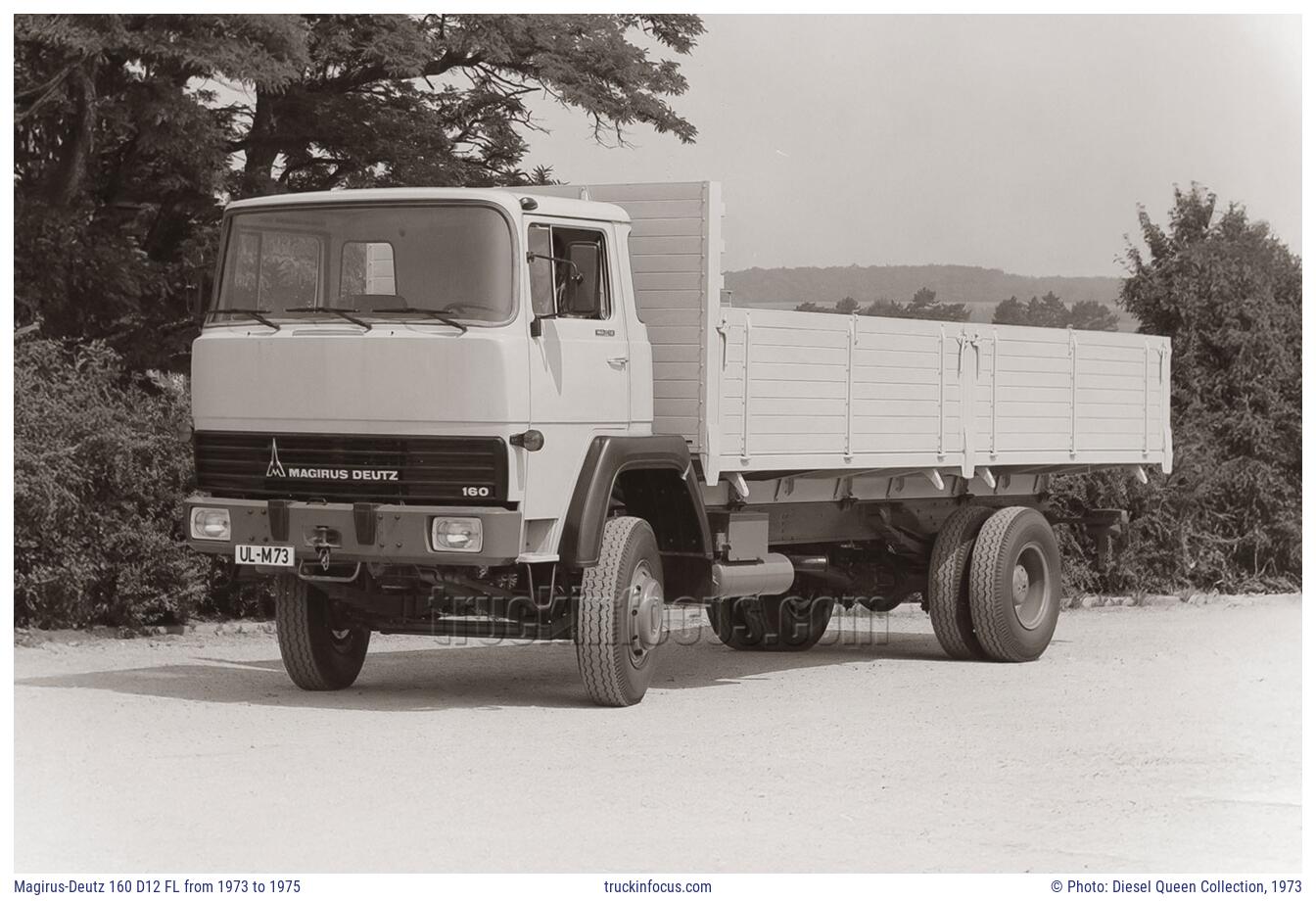Magirus-Deutz 160 D12 FL from 1973 to 1975 Photo 1973