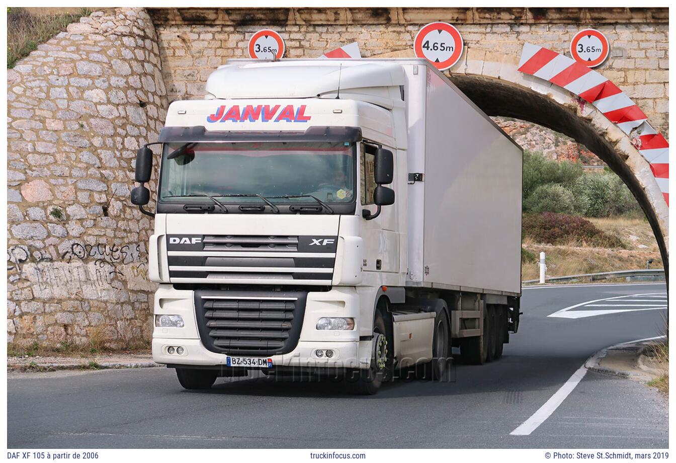 DAF XF 105 à partir de 2006 Photo mars 2019