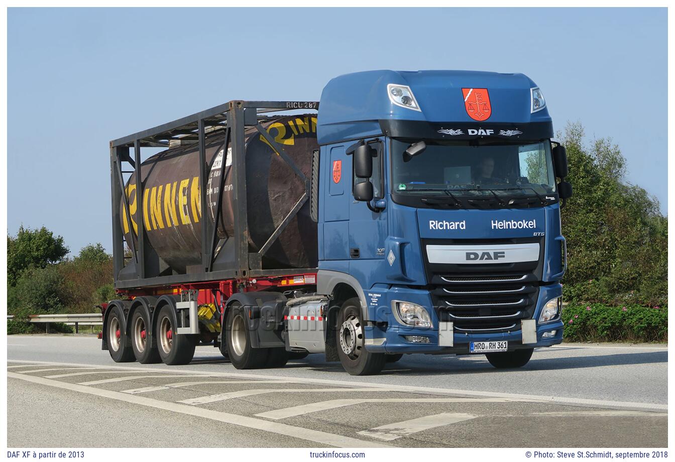 DAF XF à partir de 2013 Photo septembre 2018