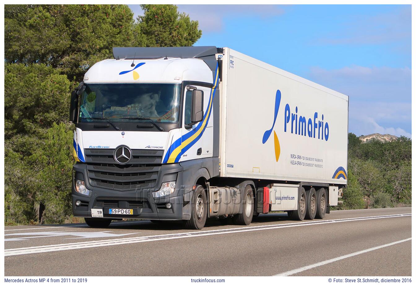 Mercedes Actros MP 4 from 2011 to 2019 Foto diciembre 2016