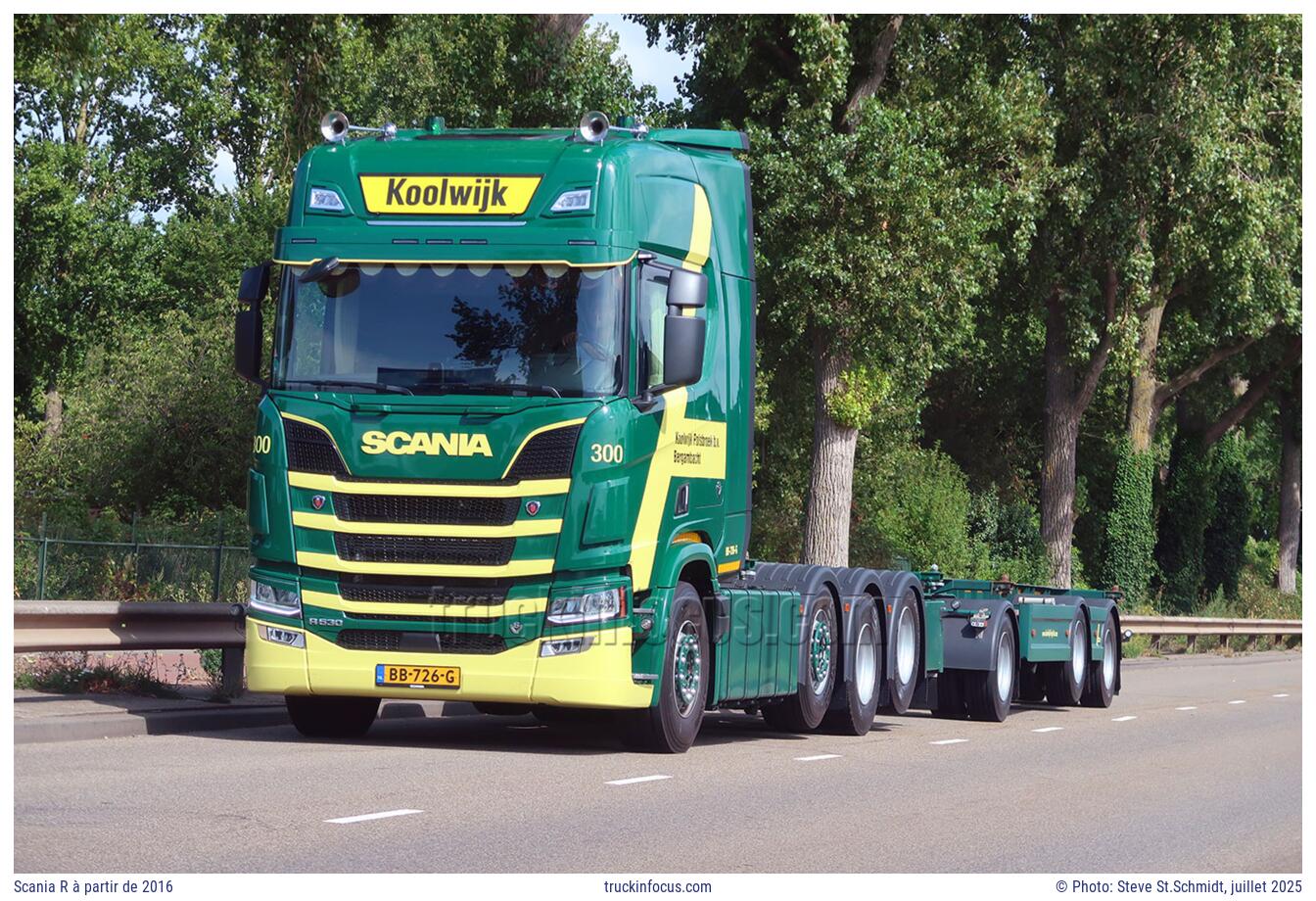 Scania R à partir de 2016 Photo juillet 2025