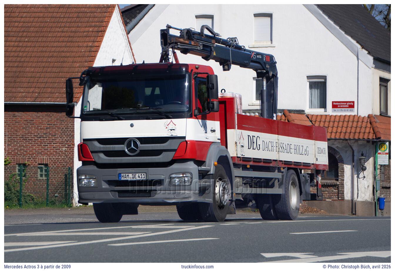 Mercedes Actros 3 à partir de 2009 Photo avril 2026