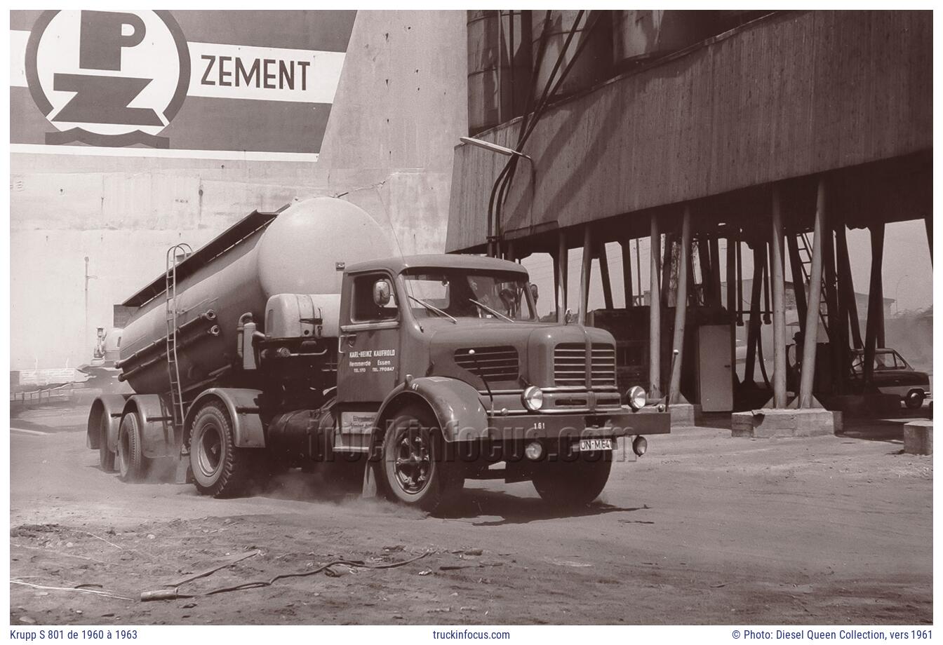 Krupp S 801 de 1960 à 1963 Photo vers 1961