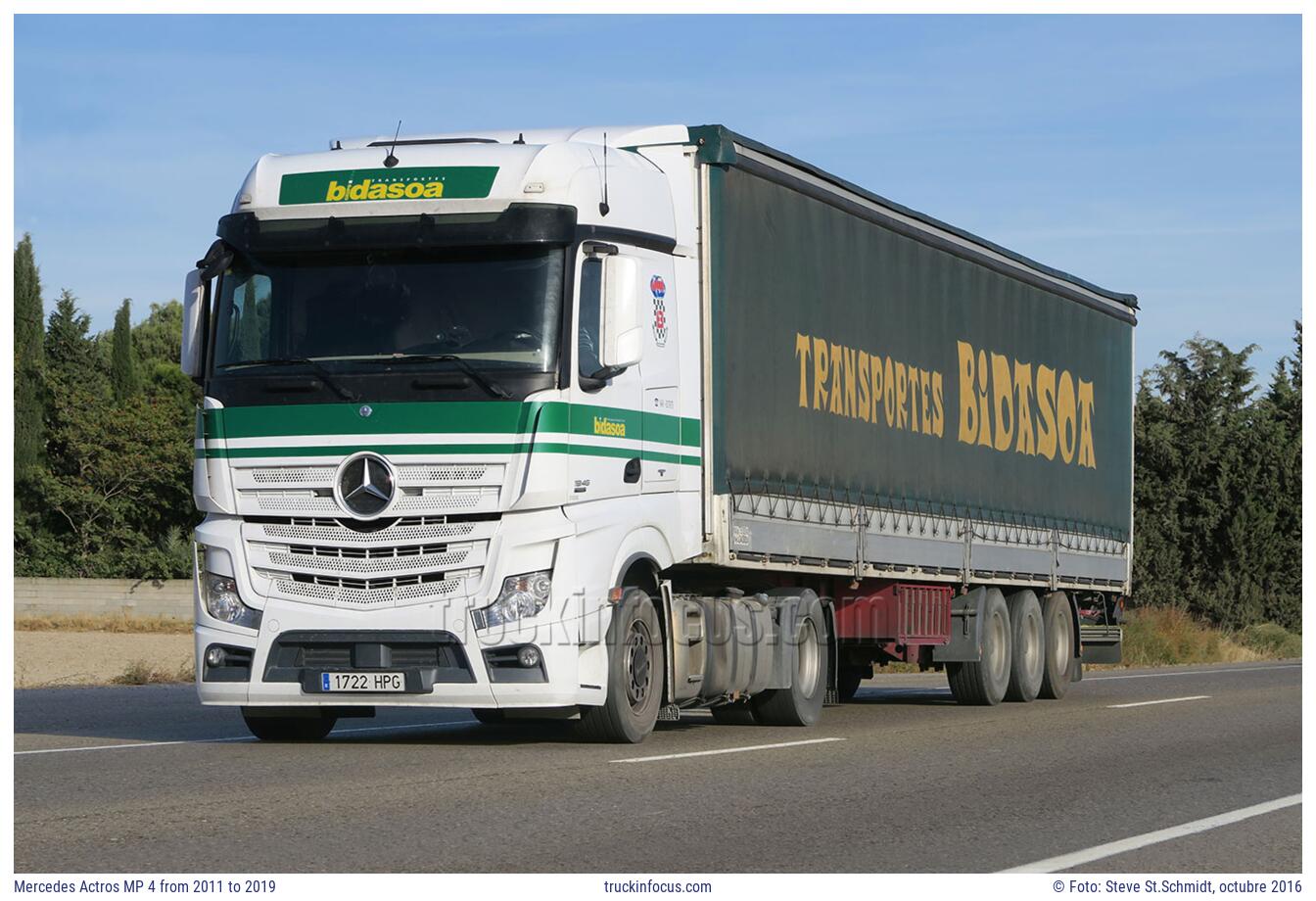 Mercedes Actros MP 4 from 2011 to 2019 Foto octubre 2016