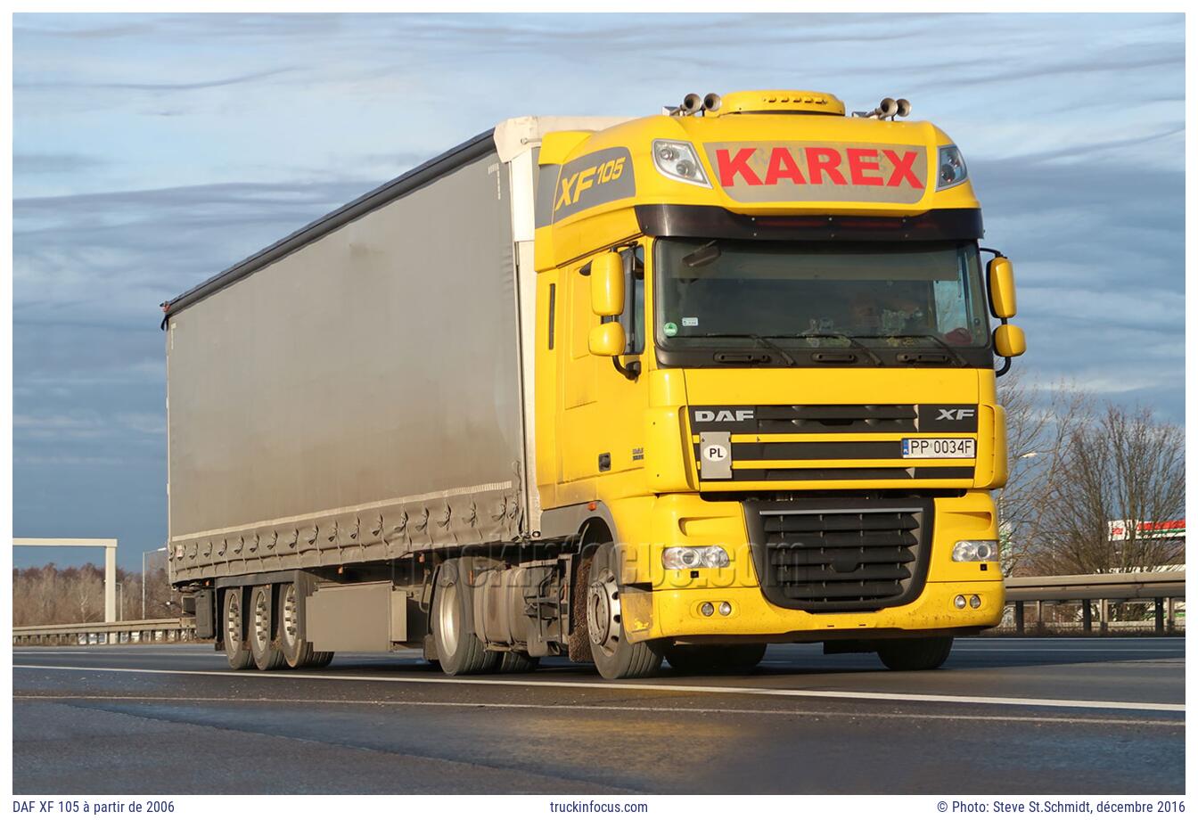 DAF XF 105 à partir de 2006 Photo décembre 2016