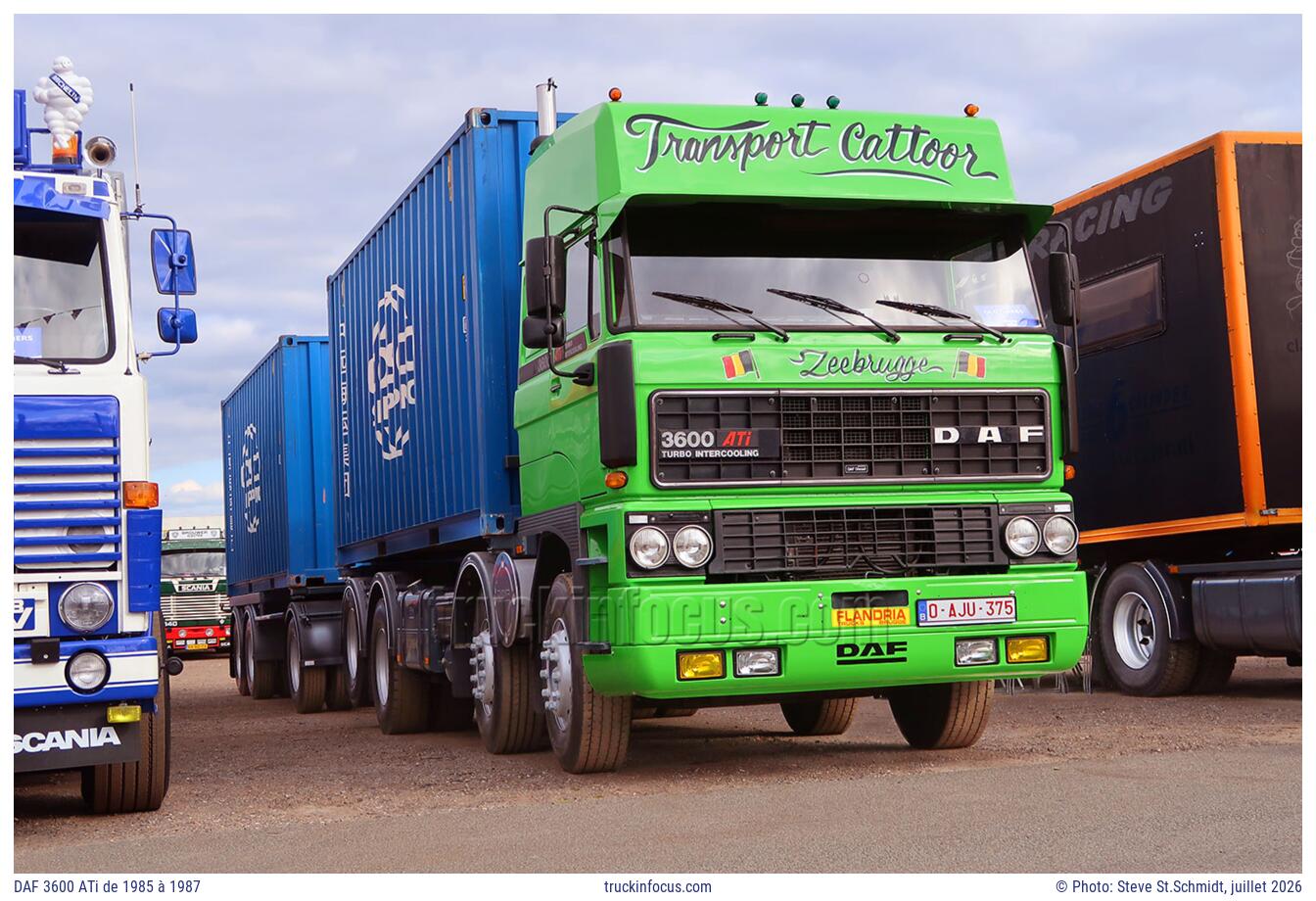 DAF 3600 ATi de 1985 à 1987 Photo juillet 2026