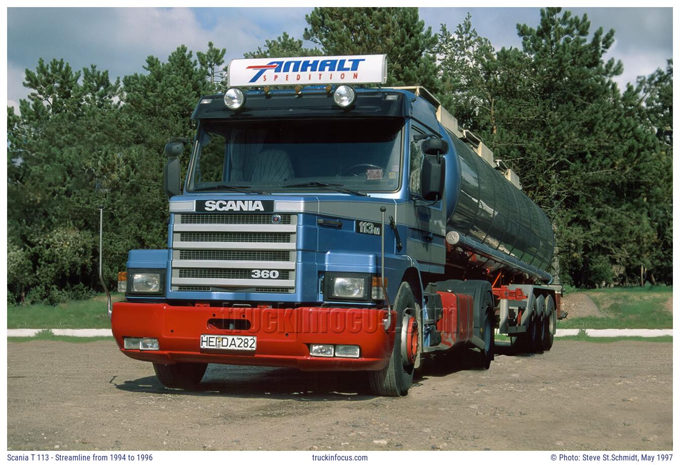 Scania T 113 - Streamline from 1994 to 1996 Photo May 1997