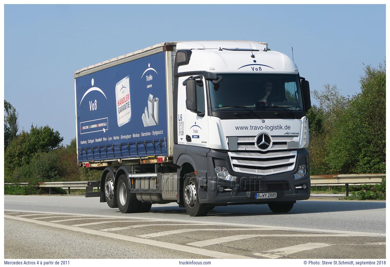 Mercedes Actros 4 à partir de 2011 Photo septembre 2018