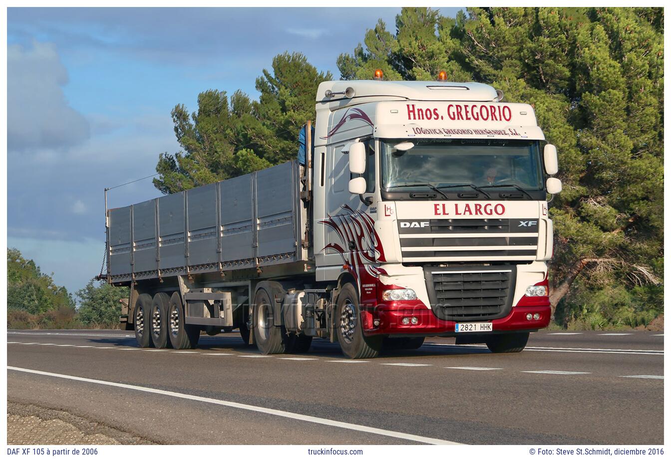 DAF XF 105 à partir de 2006 Foto diciembre 2016