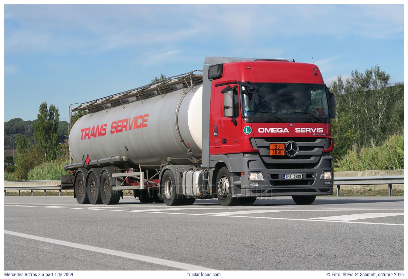 Mercedes Actros 3 a partir de 2009 Foto octubre 2016