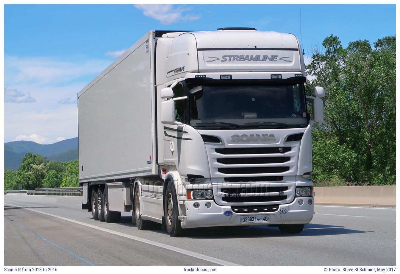 Scania R from 2013 to 2016 Photo May 2017