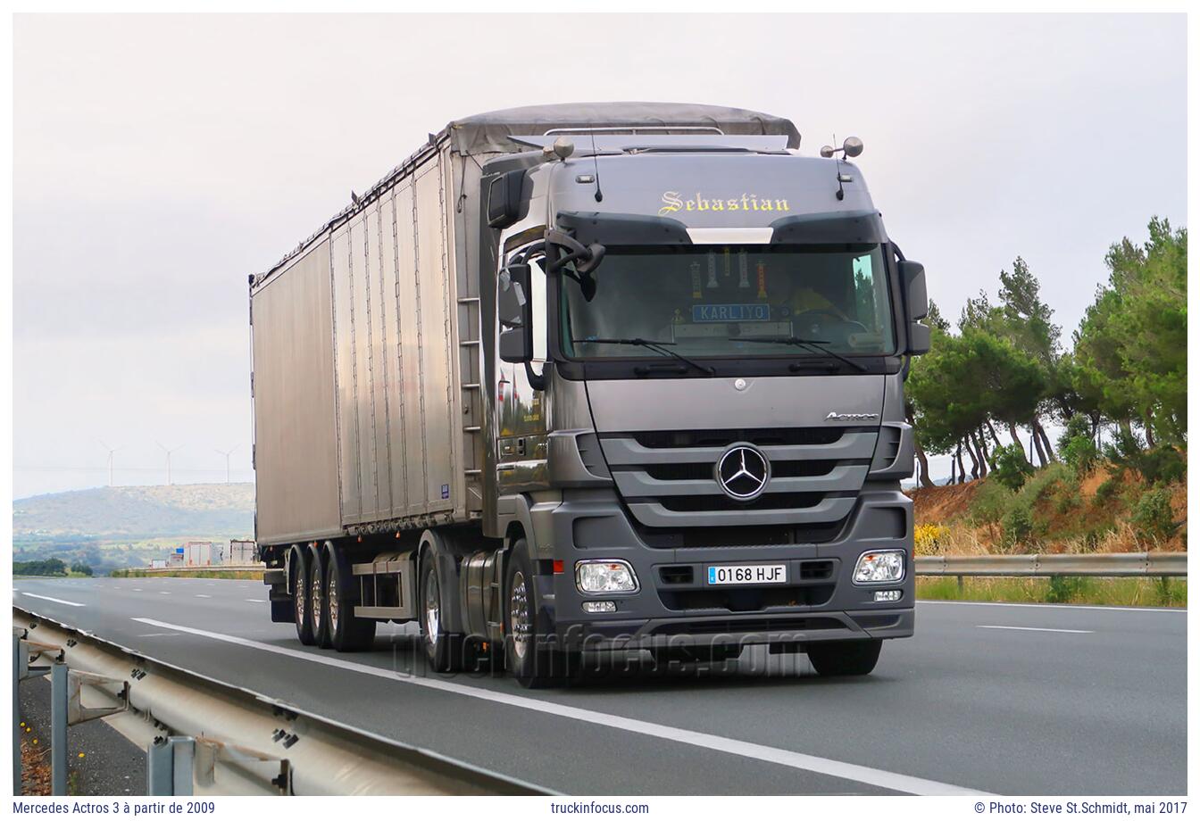Mercedes Actros 3 à partir de 2009 Photo mai 2017