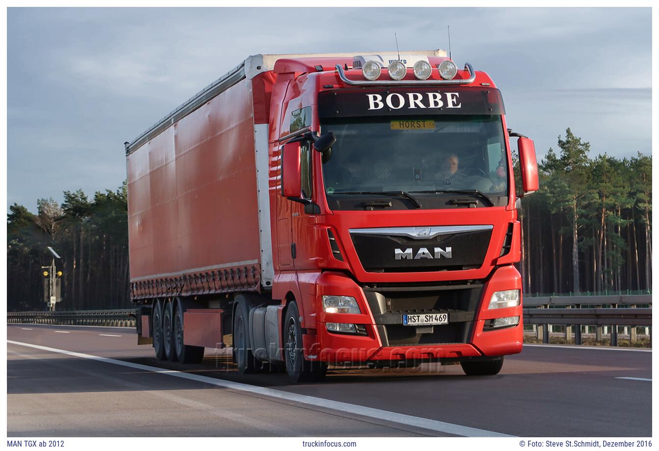 MAN TGX ab 2012 Foto Dezember 2016