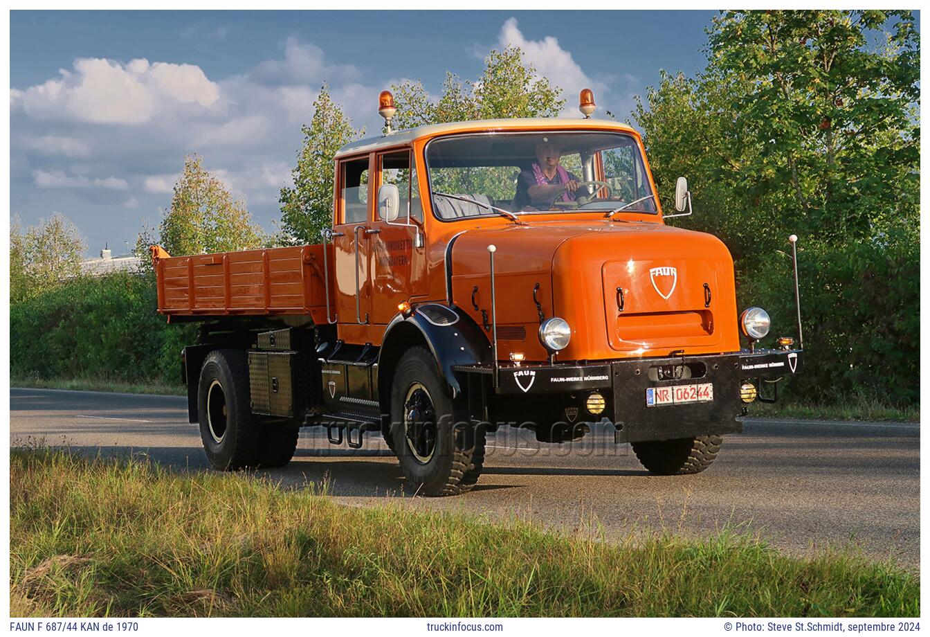 FAUN F 687/44 KAN de 1970 Photo septembre 2024