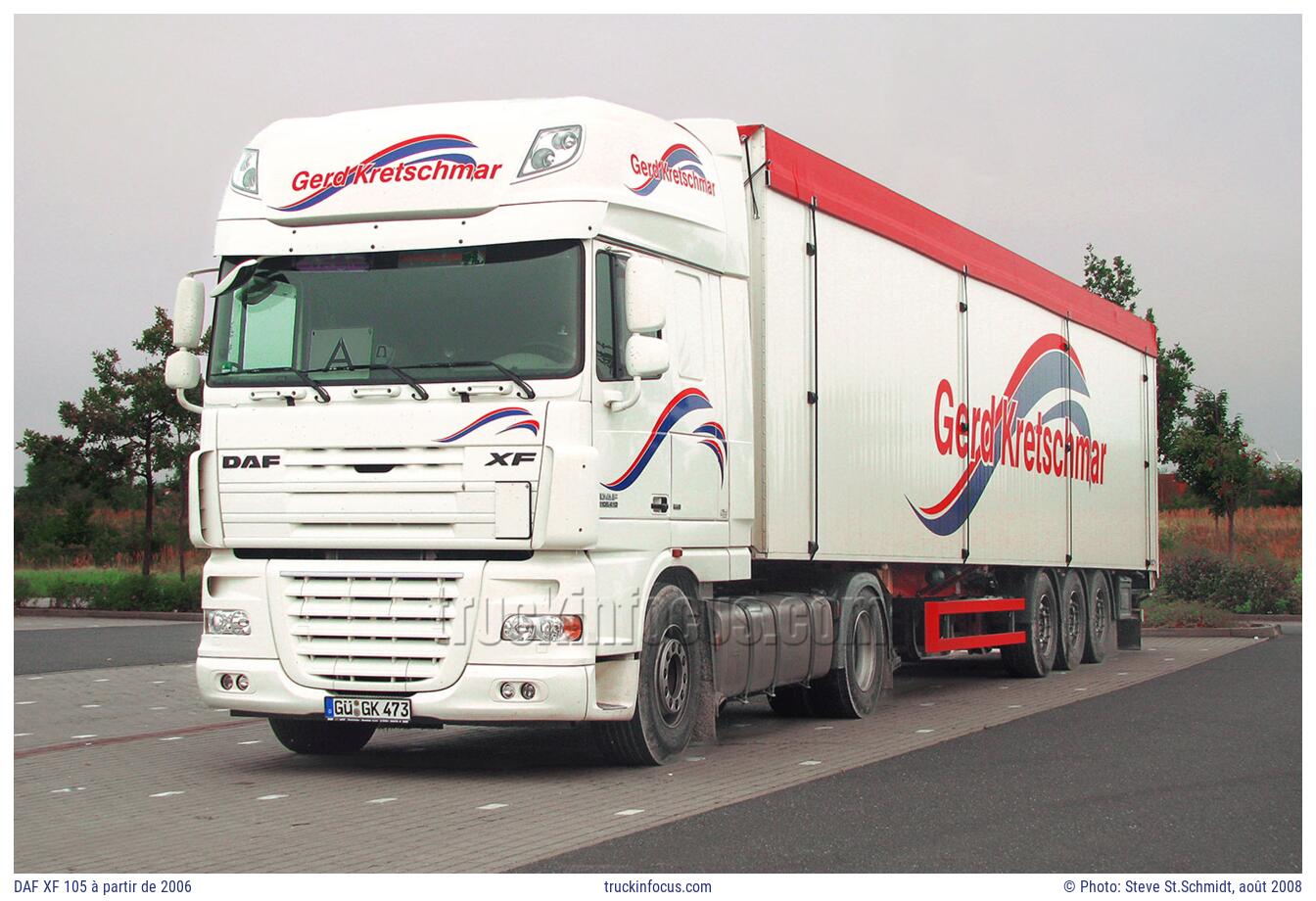 DAF XF 105 à partir de 2006 Photo août 2008