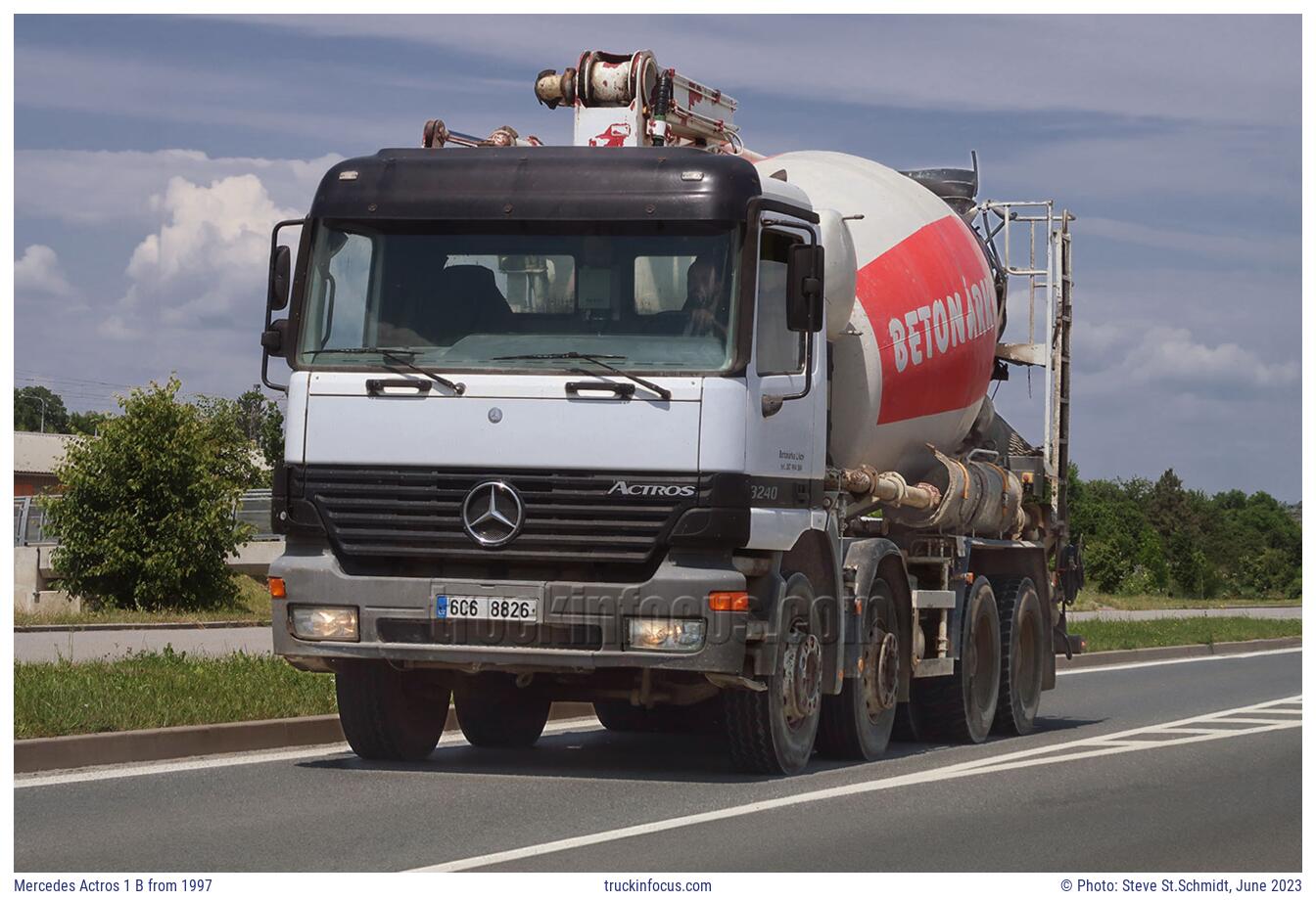 Mercedes Actros 1 B from 1997 Photo June 2023