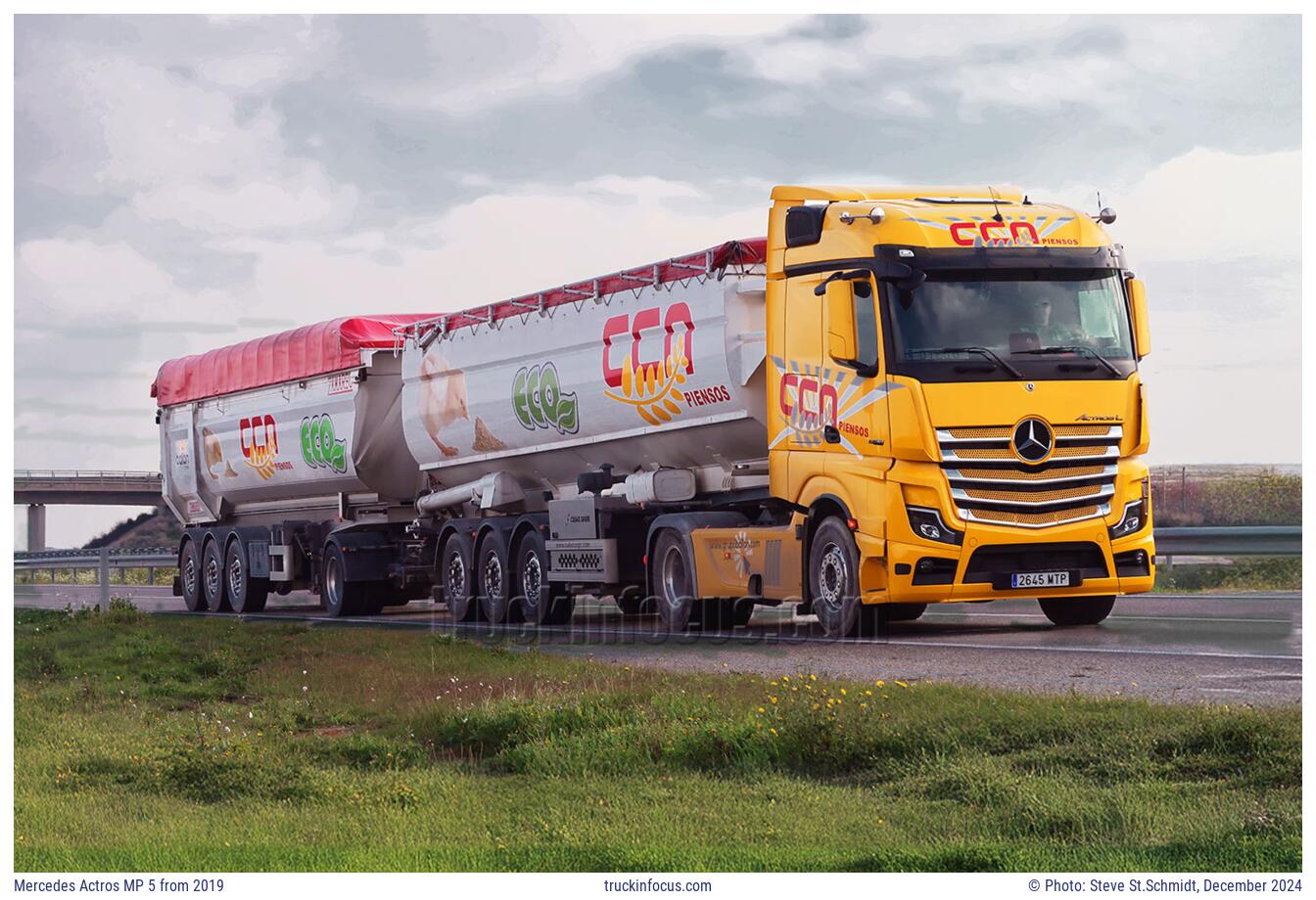 Mercedes Actros MP 5 from 2019 Photo December 2024