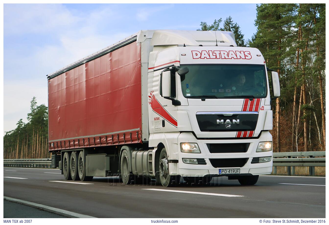 MAN TGX ab 2007 Foto Dezember 2016