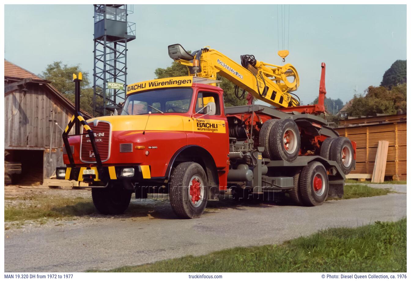 MAN 19.320 DH from 1972 to 1977 Photo ca. 1976