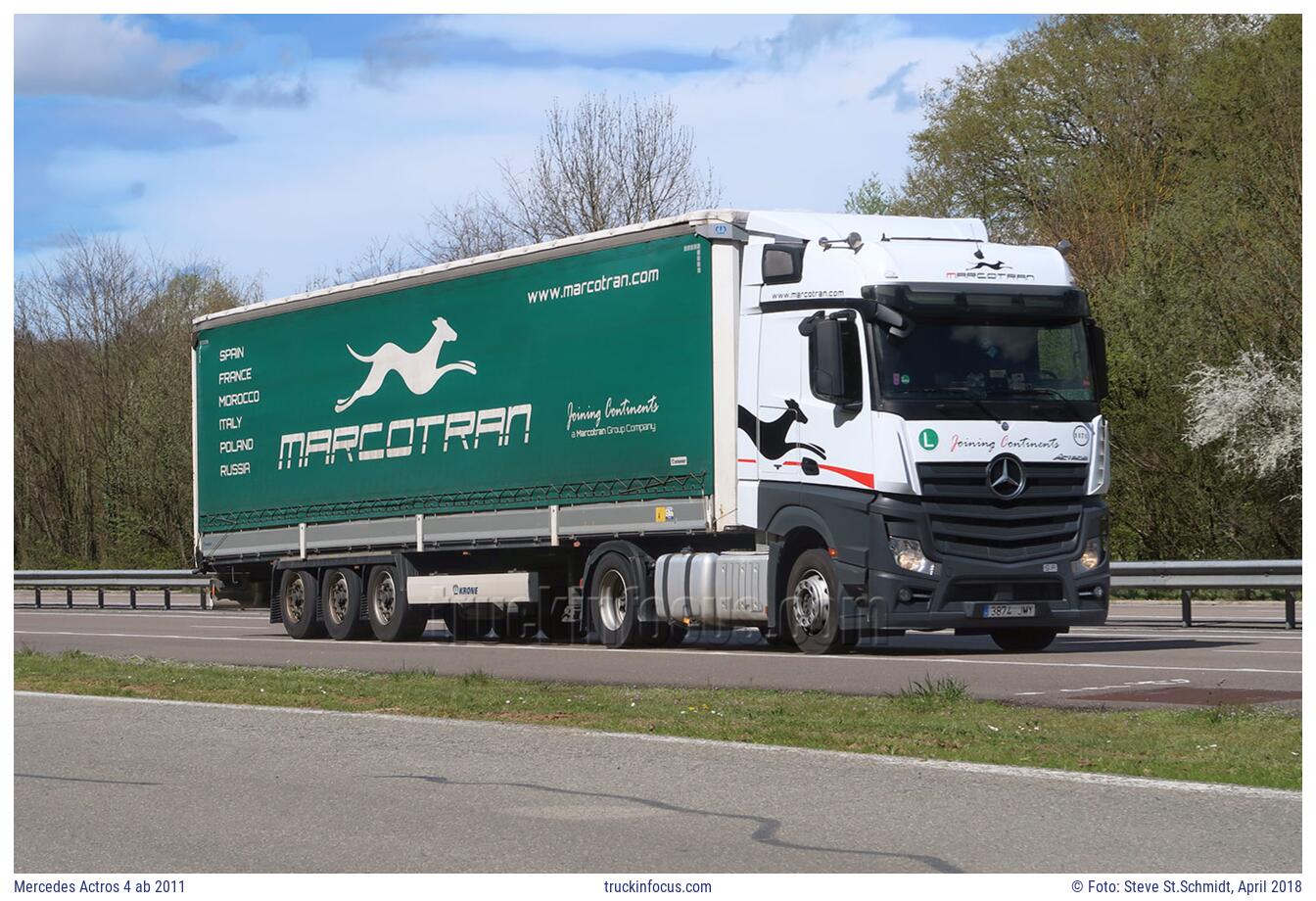 Mercedes Actros 4 ab 2011 Foto April 2018