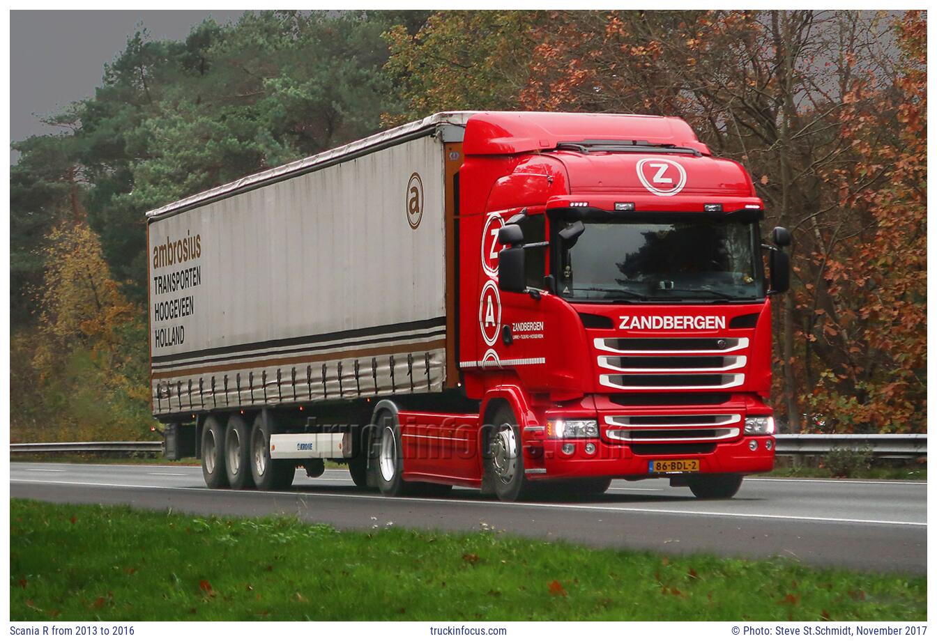 Scania R from 2013 to 2016 Photo November 2017