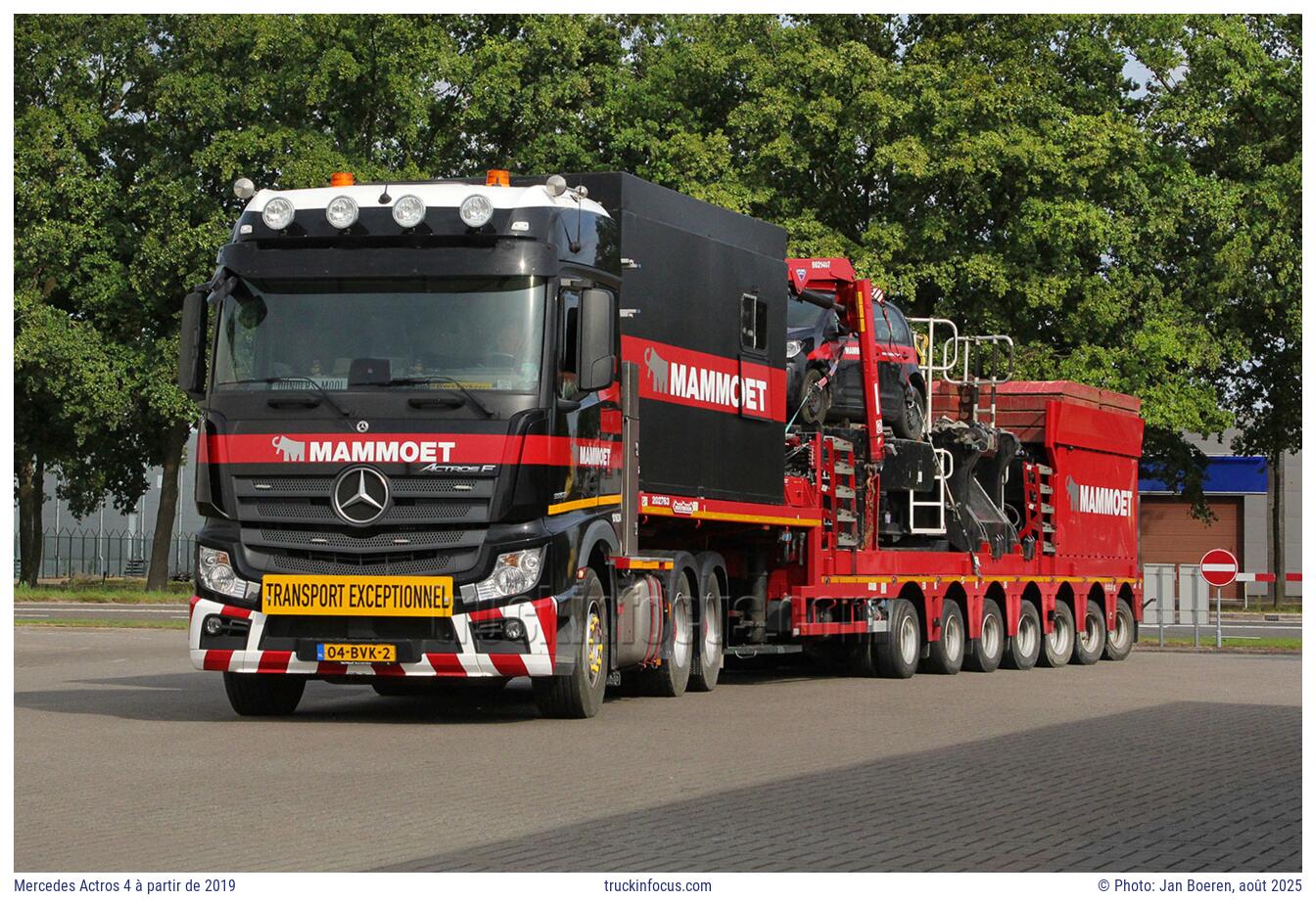 Mercedes Actros 4 à partir de 2019 Photo août 2025