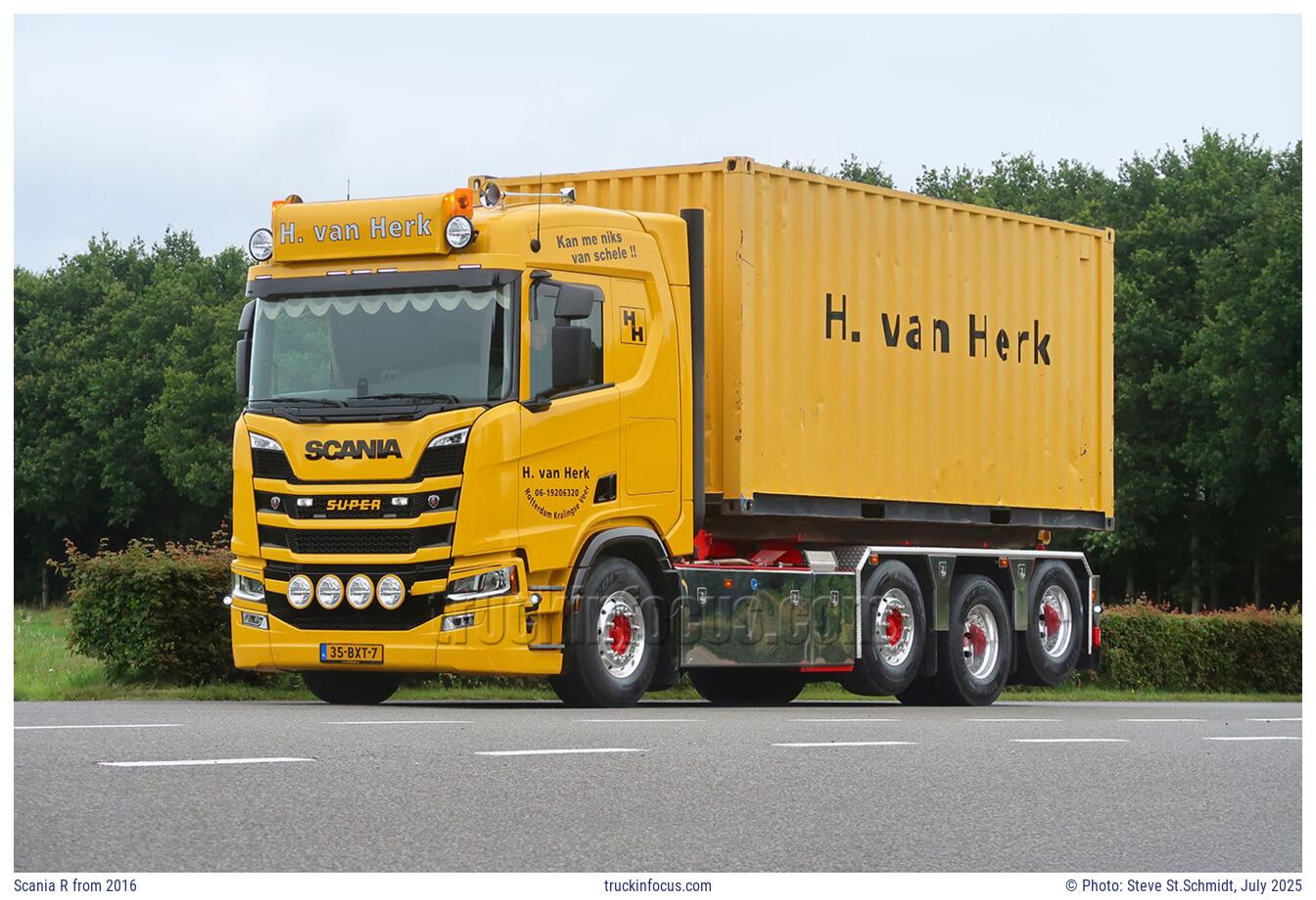 Scania R from 2016 Photo July 2025