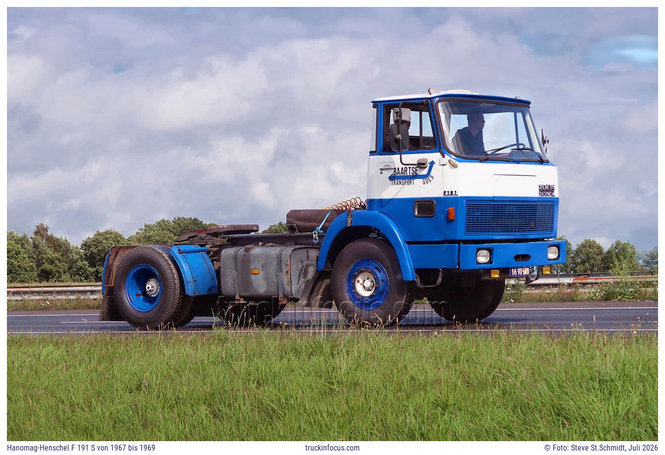 Hanomag-Henschel F 191 S von 1967 bis 1969 Foto Juli 2026