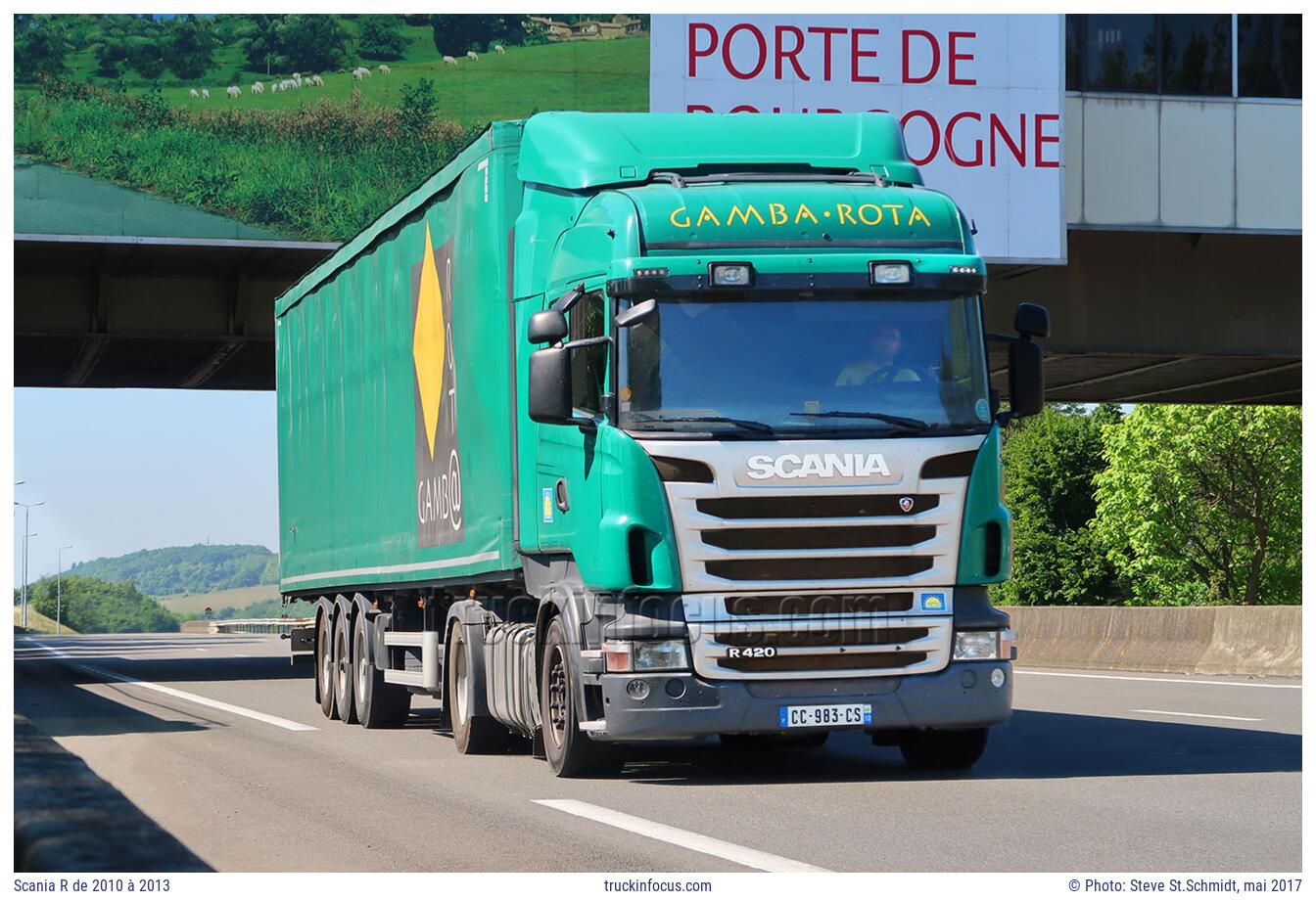 Scania R de 2010 à 2013 Photo mai 2017