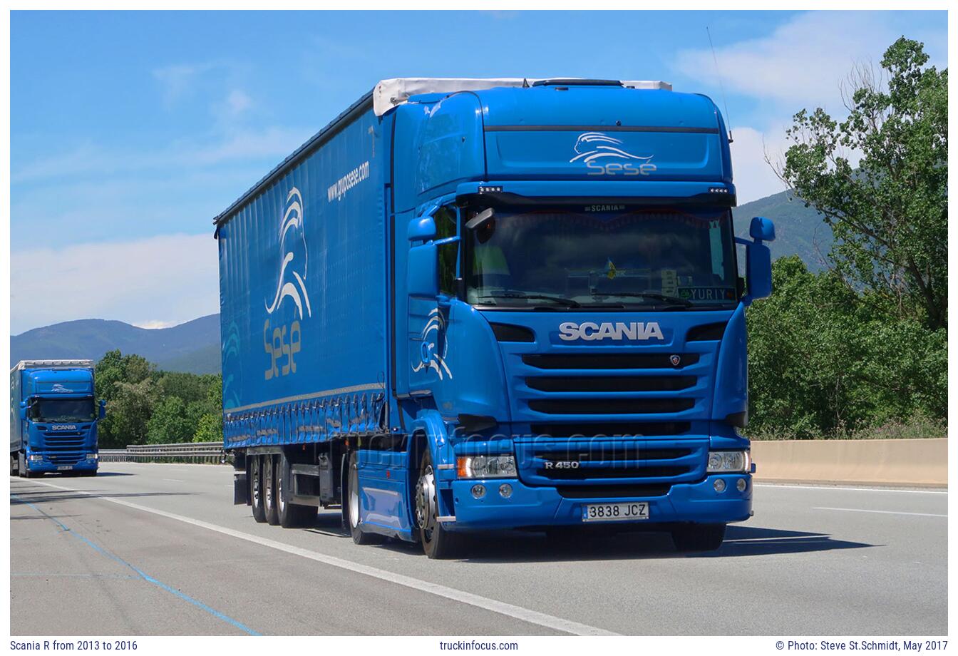 Scania R from 2013 to 2016 Photo May 2017