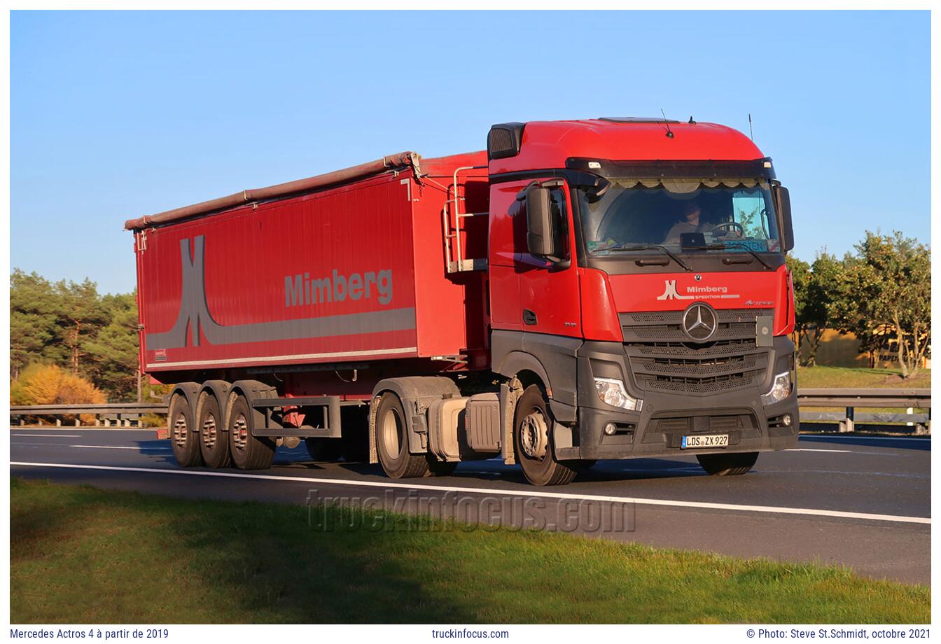 Mercedes Actros 4 à partir de 2019 Photo octobre 2021