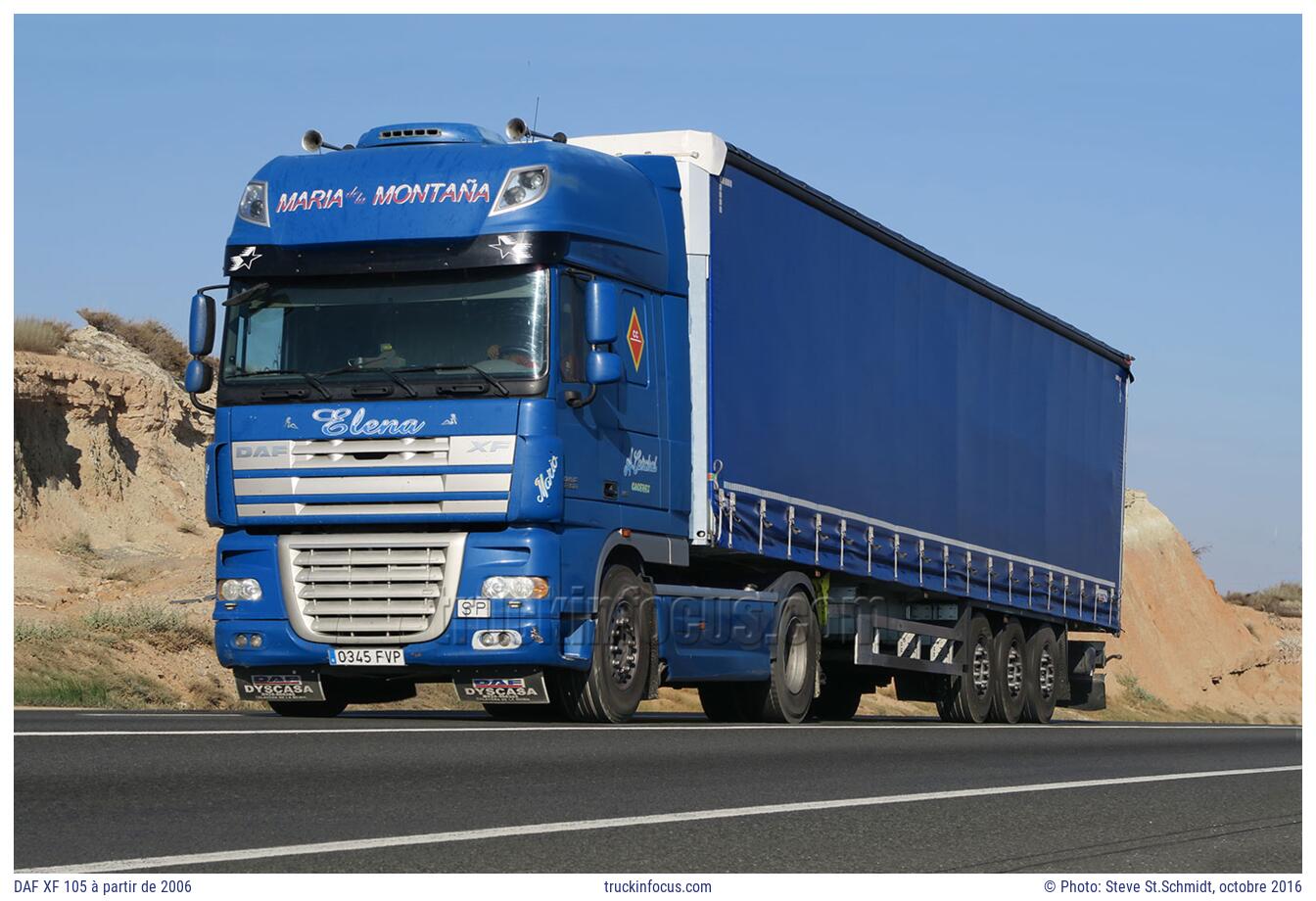 DAF XF 105 à partir de 2006 Photo octobre 2016