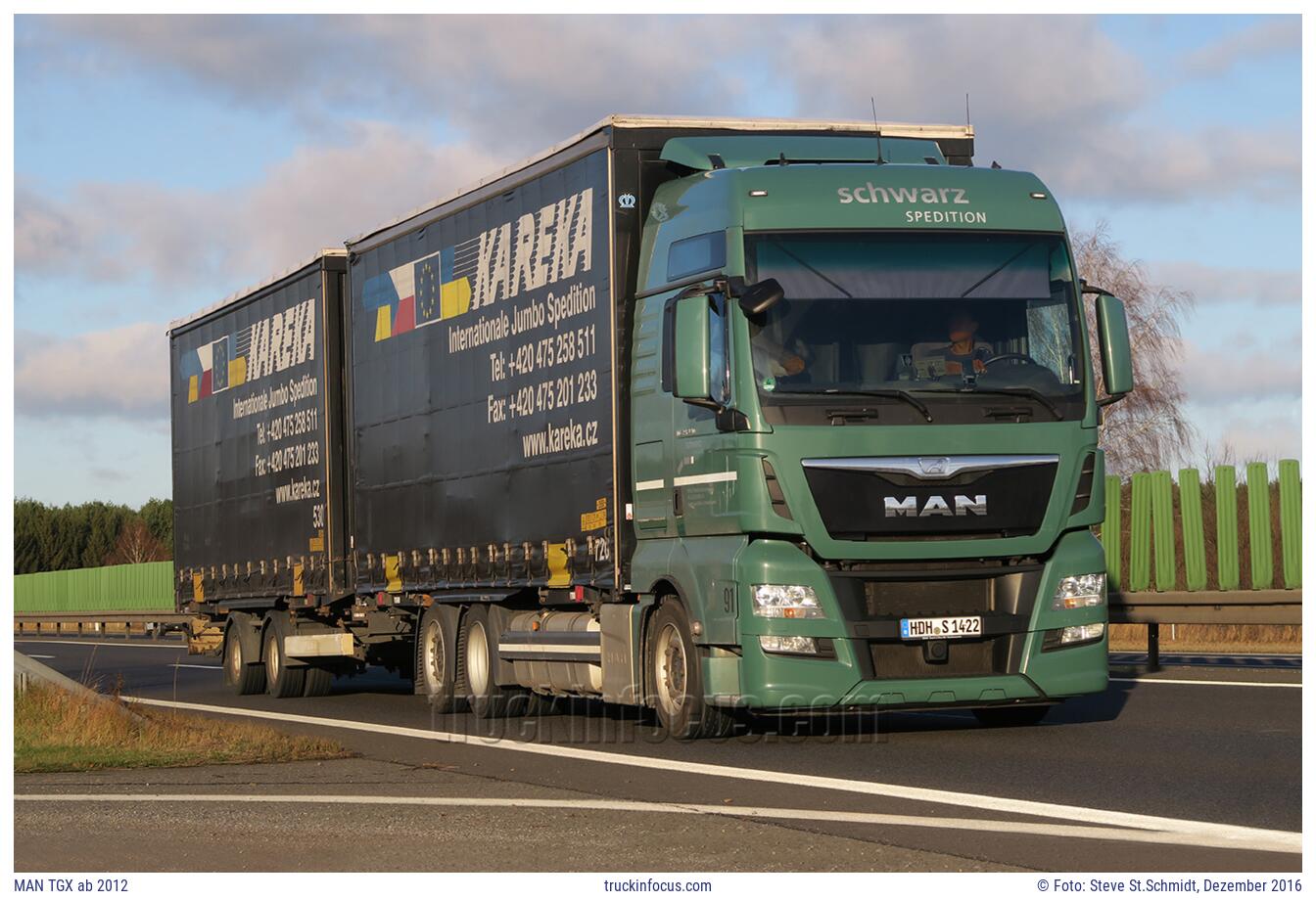 MAN TGX ab 2012 Foto Dezember 2016