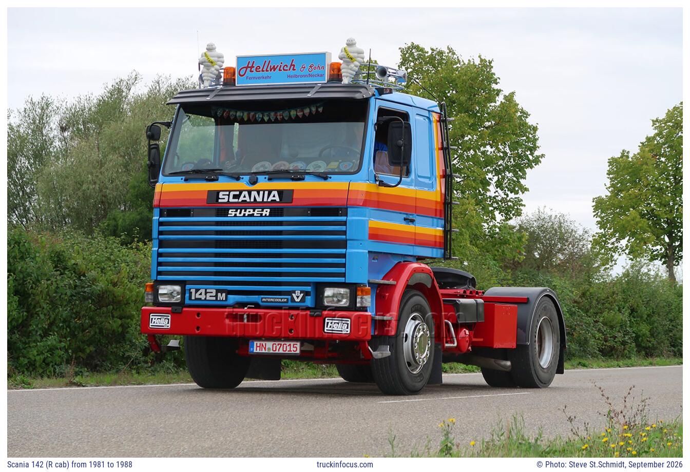 Scania 142 (R cab) from 1981 to 1988 Photo September 2026