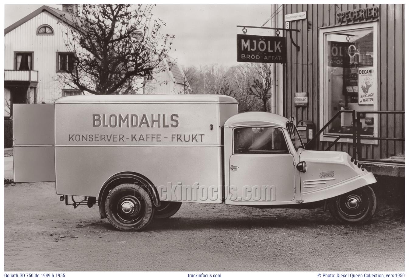 Goliath GD 750 de 1949 à 1955 Photo vers 1950