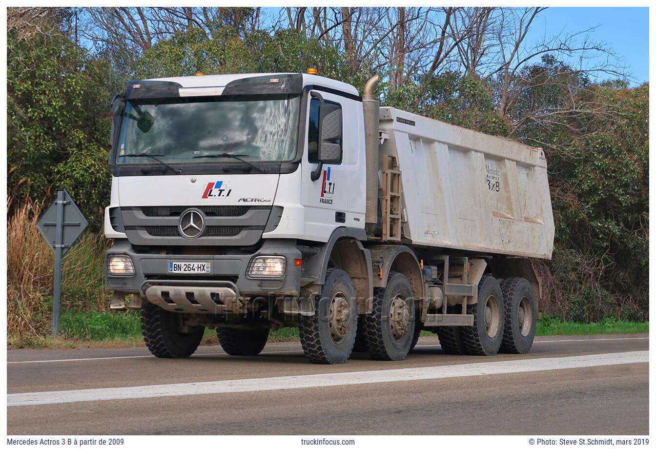 Mercedes Actros 3 B à partir de 2009 Photo mars 2019