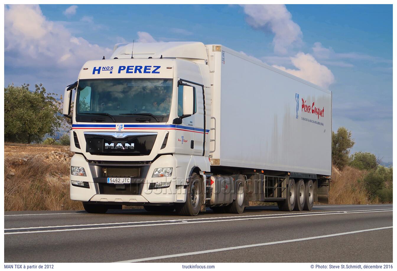 MAN TGX à partir de 2012 Photo décembre 2016