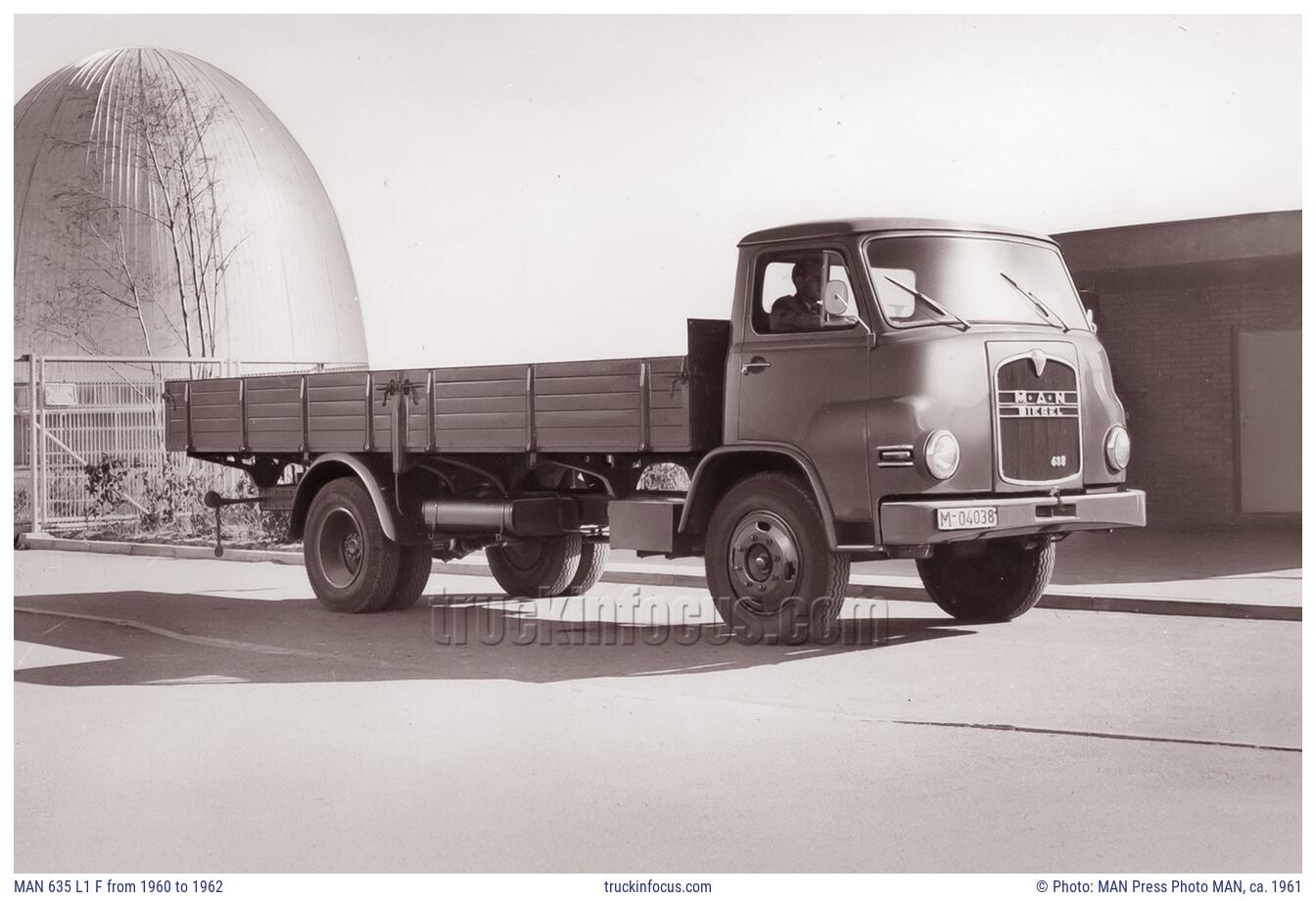 MAN 635 L1 F from 1960 to 1962 Photo ca. 1961