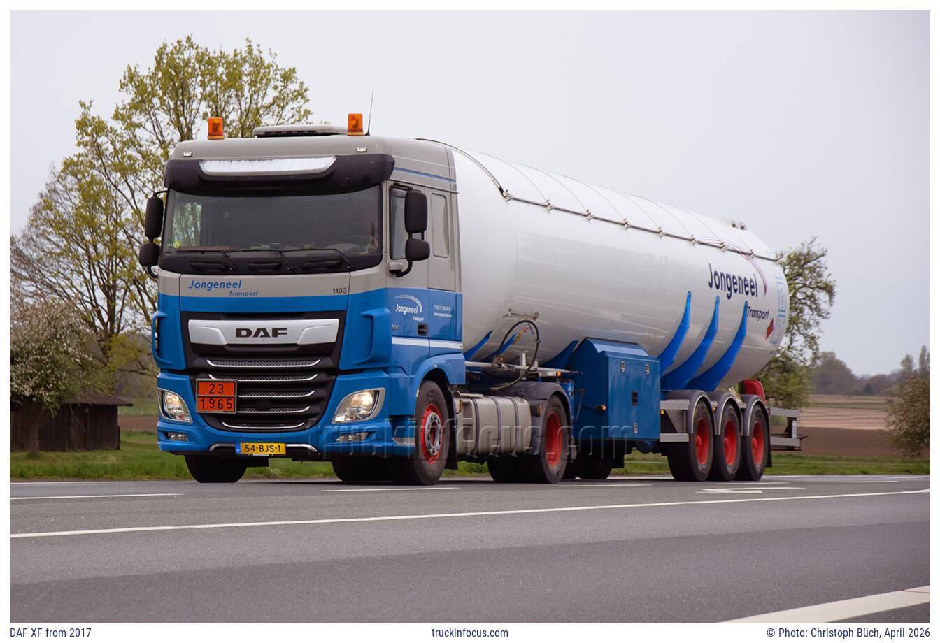 DAF XF from 2017 Photo April 2026