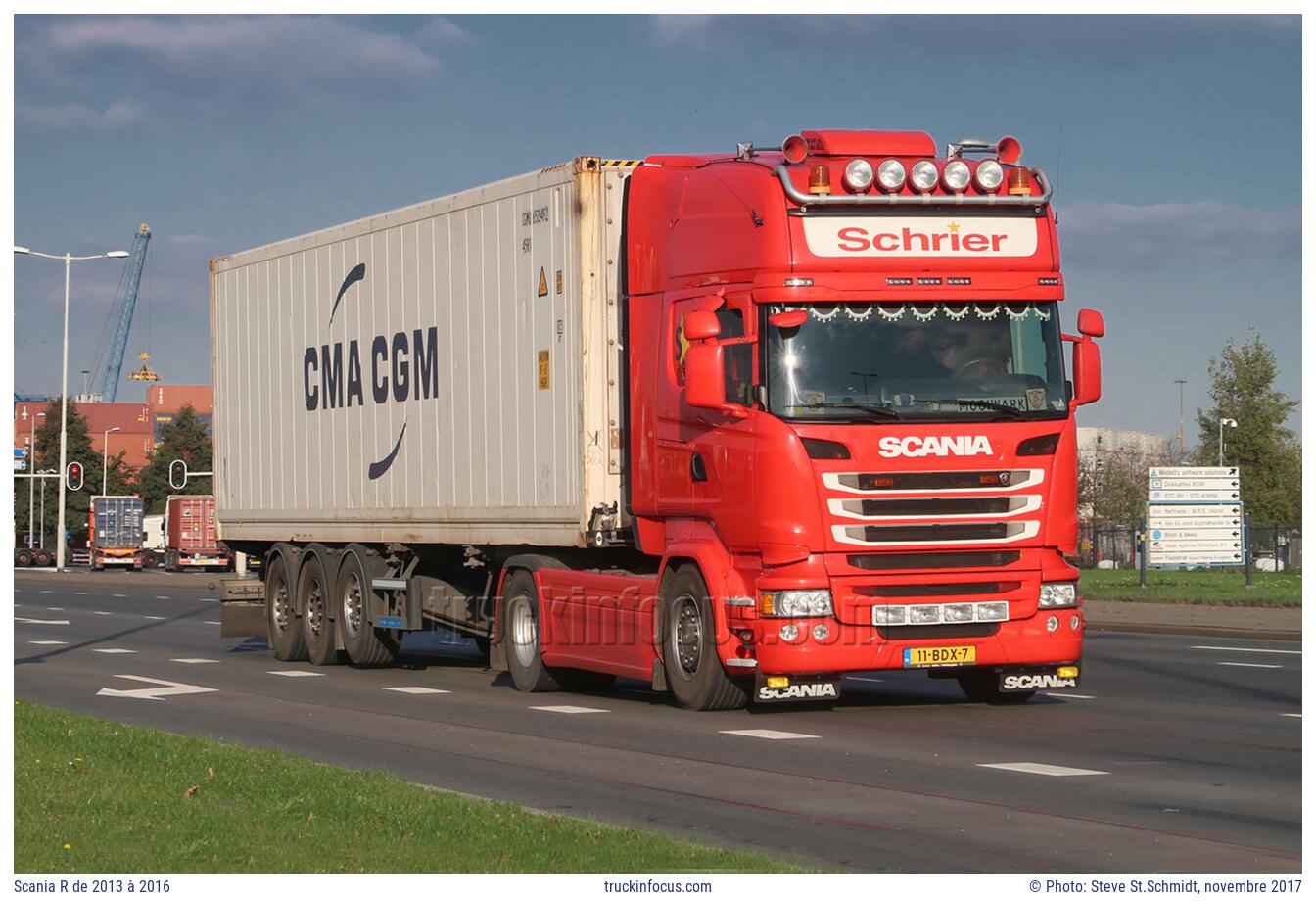 Scania R de 2013 à 2016 Photo novembre 2017