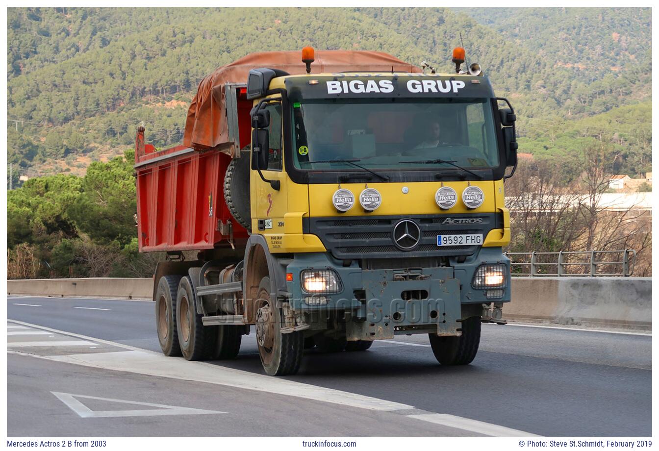 Mercedes Actros 2 B from 2003 Photo February 2019