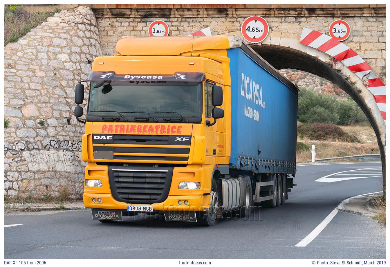 DAF XF 105 from 2006 Photo March 2019