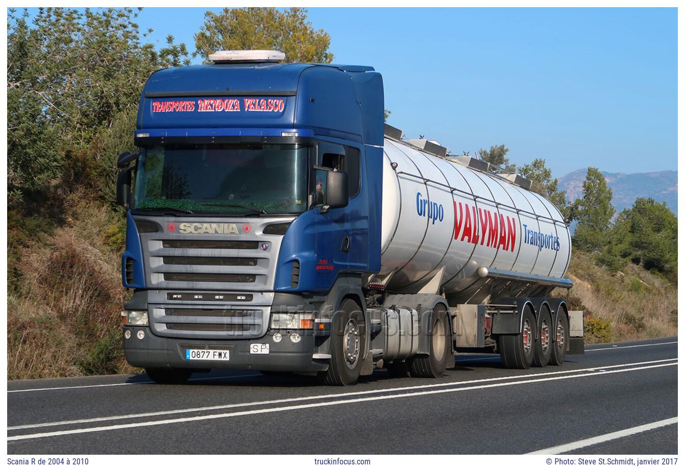 Scania R de 2004 à 2010 Photo janvier 2017